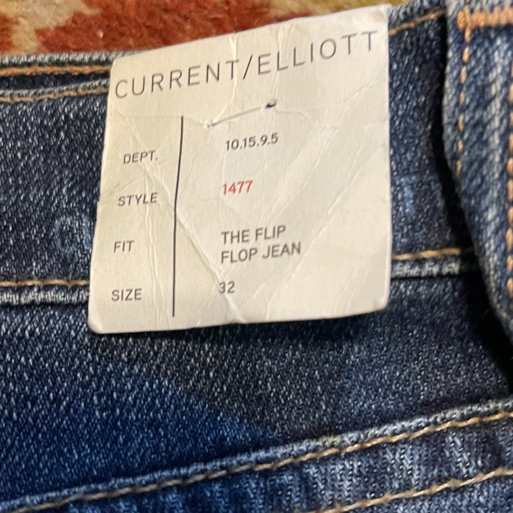 NWT Current Elliott The Flip Flop Denim Jeans - Picture 7 of 9